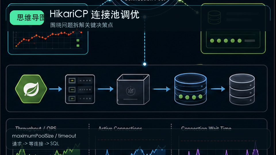 HikariCP 连接池调优：Spring Boot 数据库连接数怎么设置