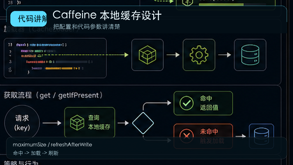 Caffeine 本地缓存设计:热点数据、过期策略与缓存击穿处理 代码讲解图