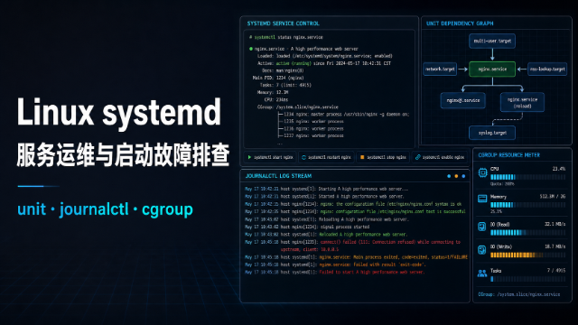 Linux systemd 服务运维与启动故障排查专题