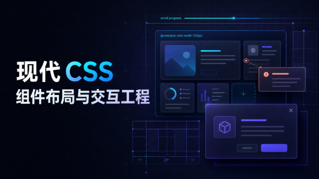 现代 CSS 组件布局与交互工程专题