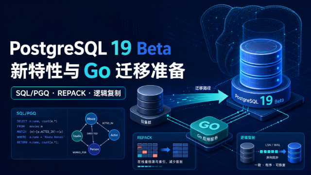 PostgreSQL 19 Beta 新特性与 Go 迁移准备专题